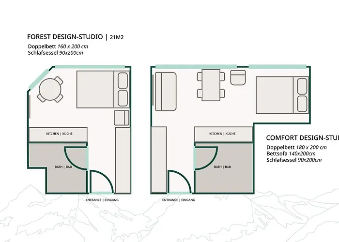 2 Design-studios Im Zentrum By Vacations Lägenhet *